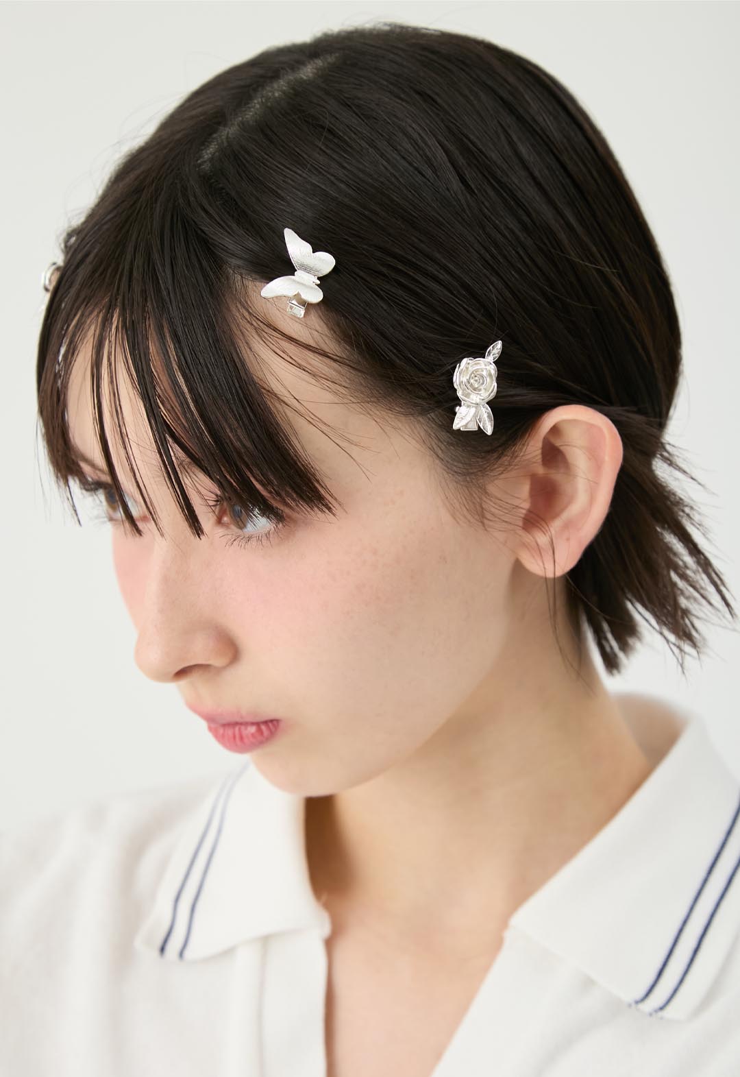【LILY BROWN×ANNA SUI】Butterfly & Rose Hair Clip Set