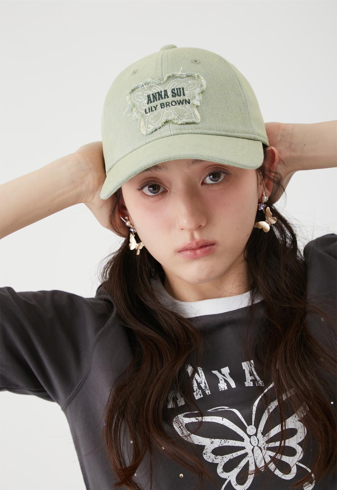 【LILY BROWN×ANNA SUI】Butterfly Motif Cap