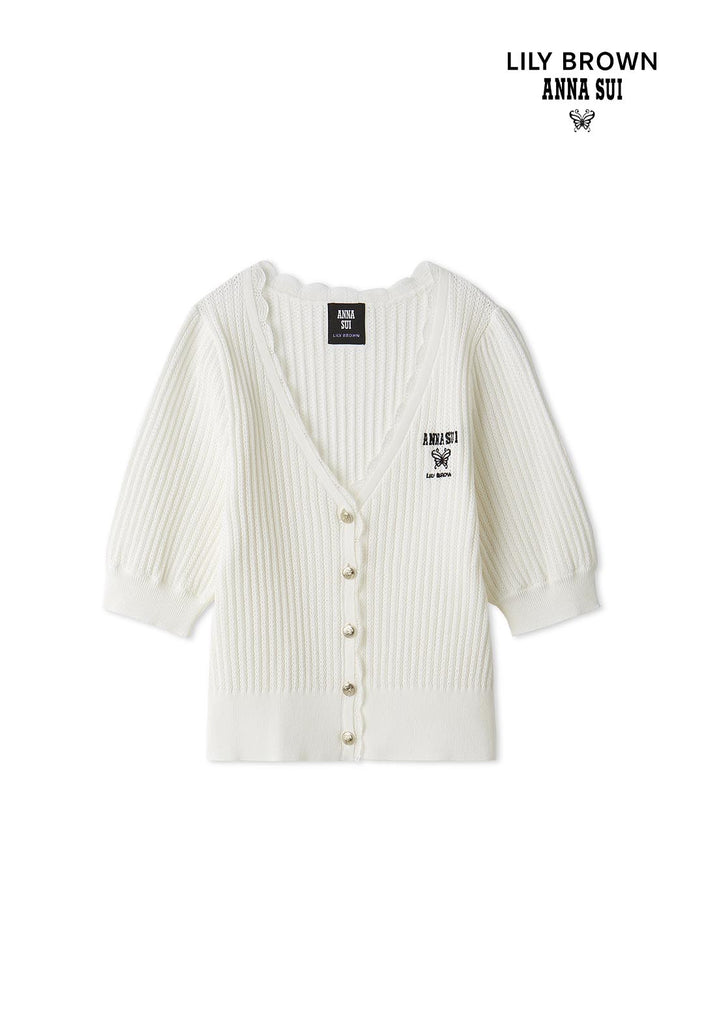 【LILY BROWN×ANNA SUI】Lace Knit Cardigan