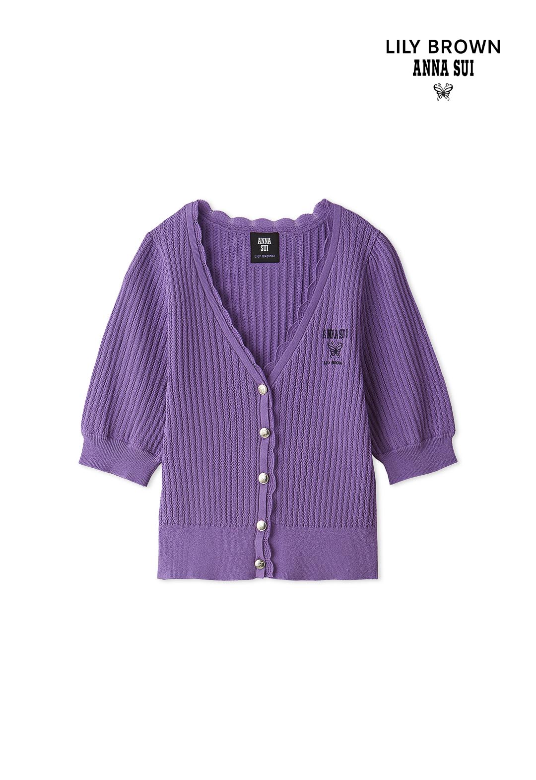 【LILY BROWN×ANNA SUI】Lace Knit Cardigan