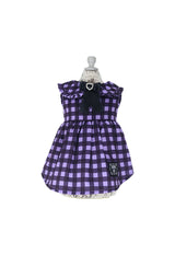 Gingham Check One Piece With Collar