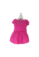 Rose Embroidery Tiered One Piece