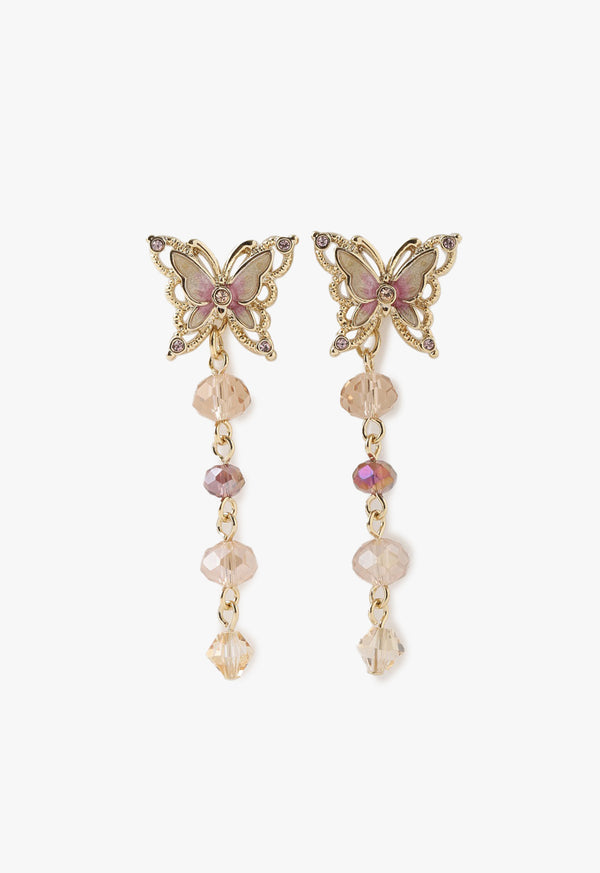 Butterfly motif 2WAY earrings 2