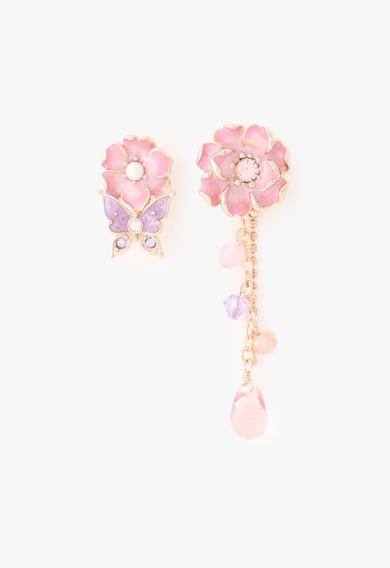 Yae cherry motif earrings