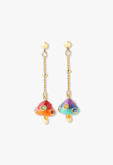 Mushroom motif earrings