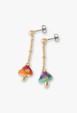 Mushroom motif earrings