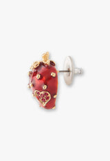 Strawberry motif earrings