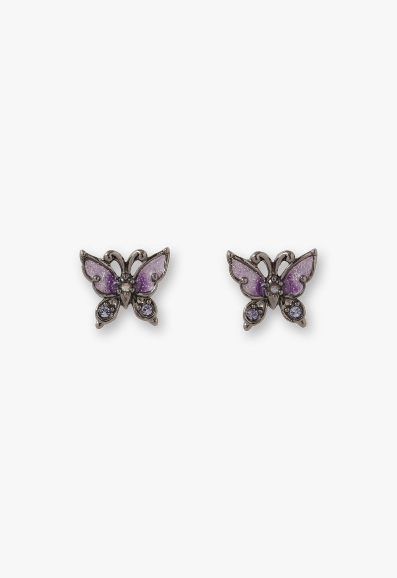 Butterfly motif earrings 3