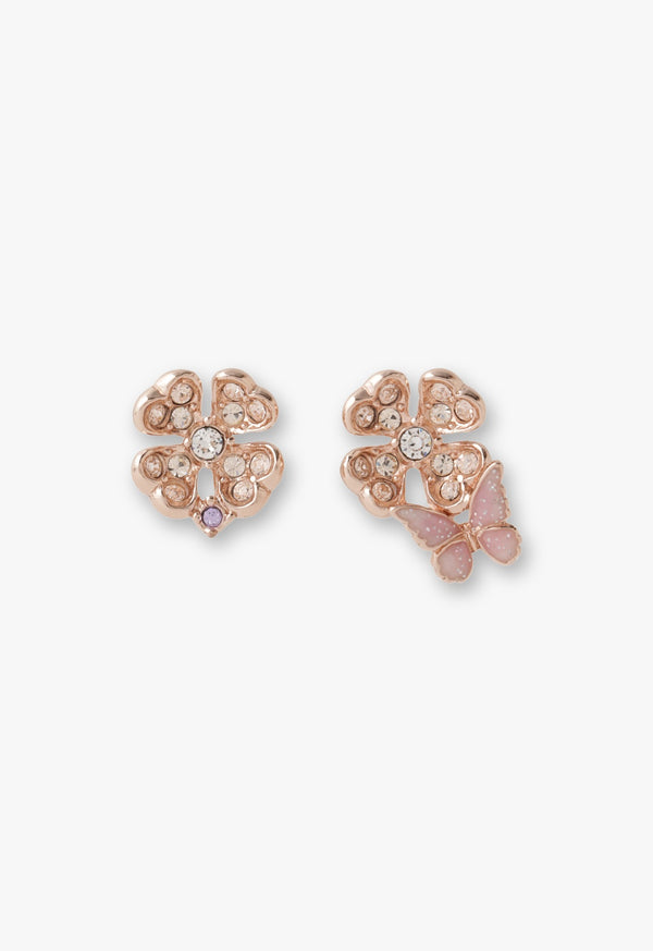 Clover motif earrings