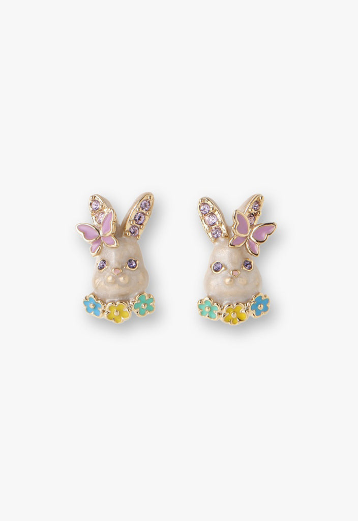 Rabbit motif earrings