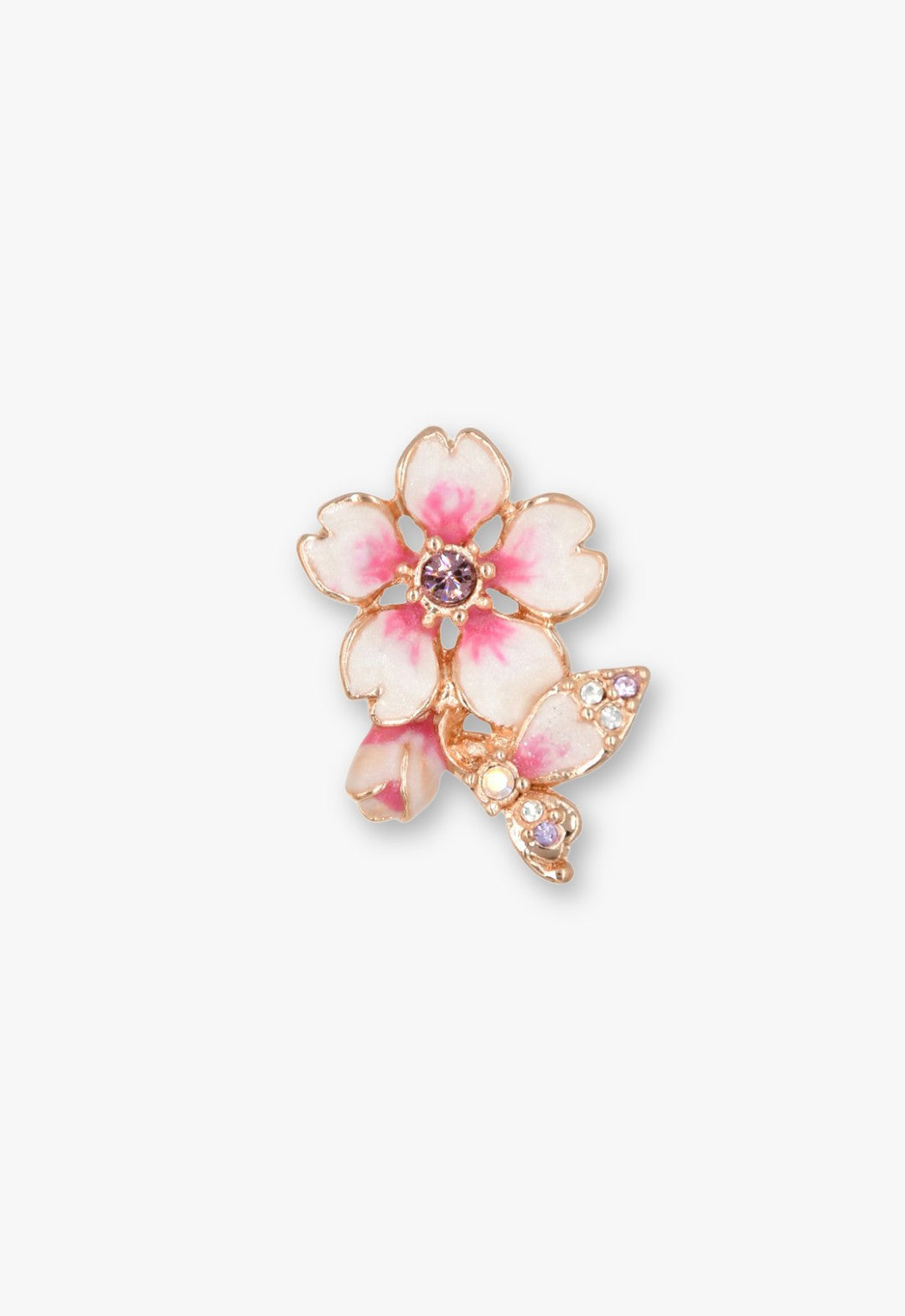 Cherry blossom motif earrings