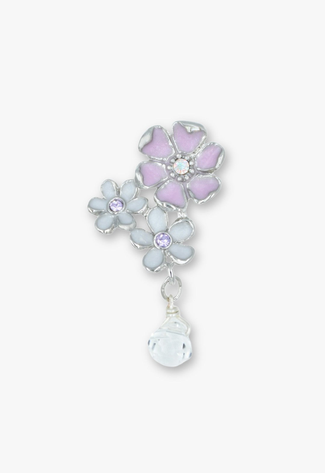 蝶 小花モチーフ ピアス