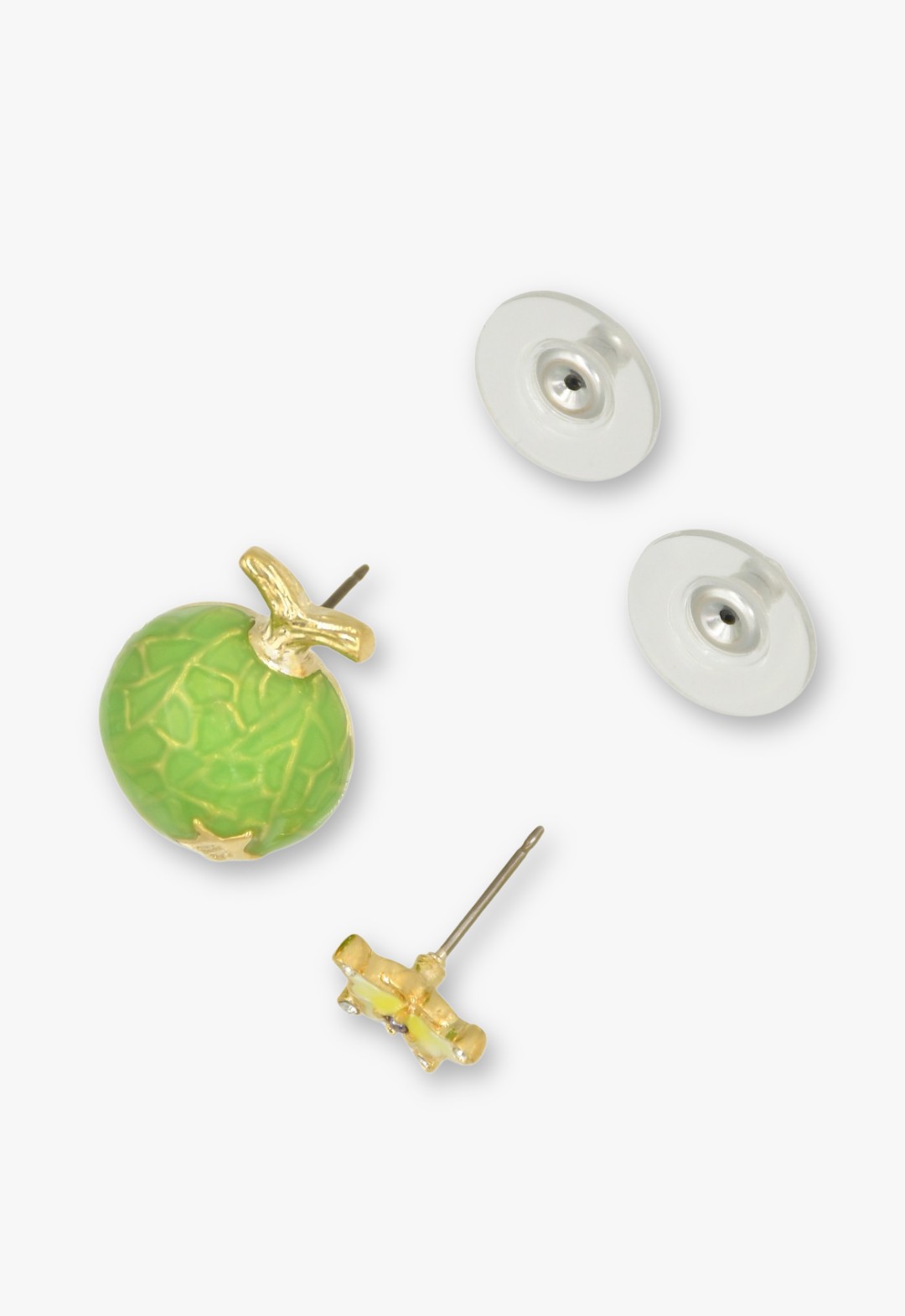 Melon motif earrings
