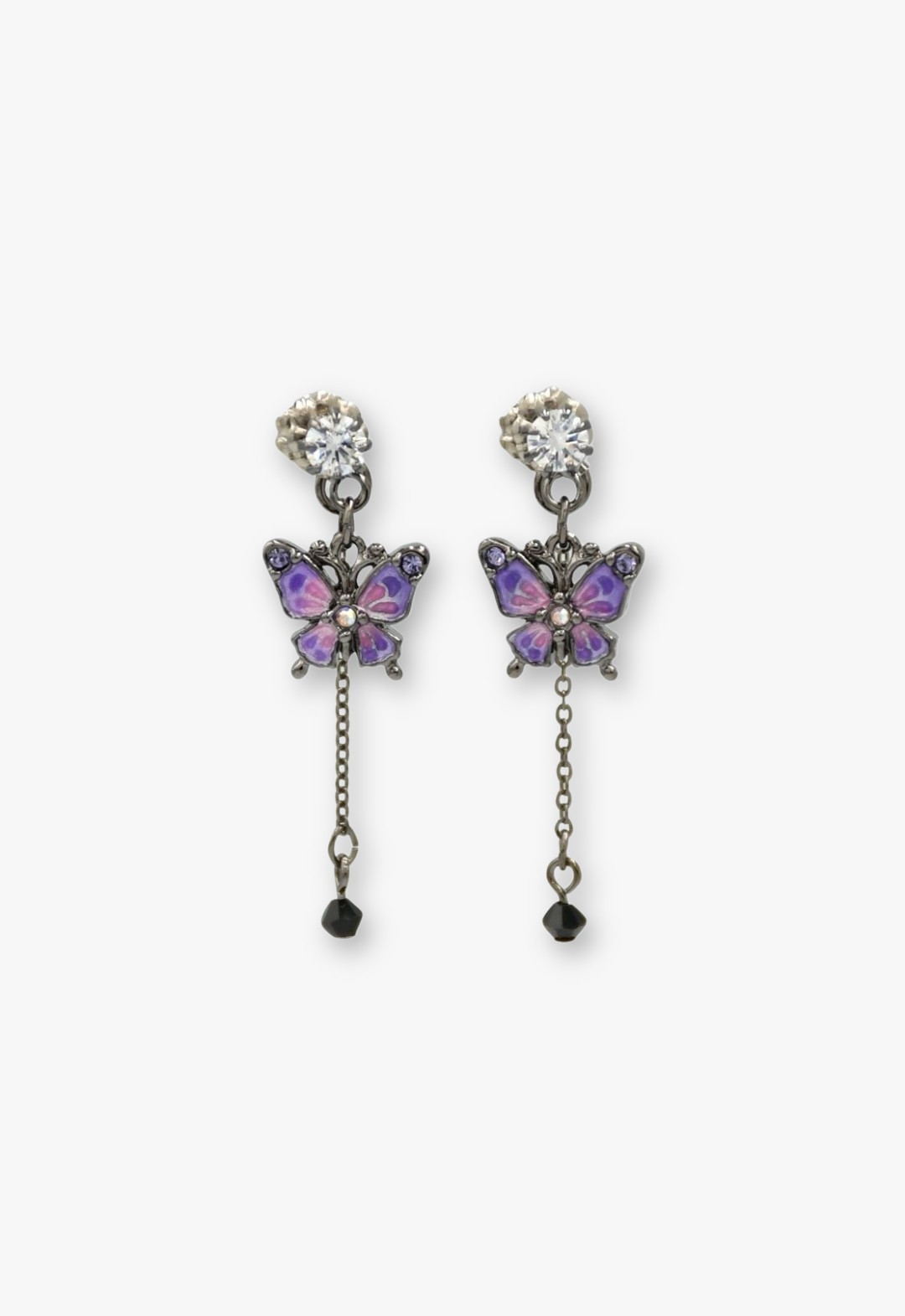 Butterfly motif 2WAY earrings