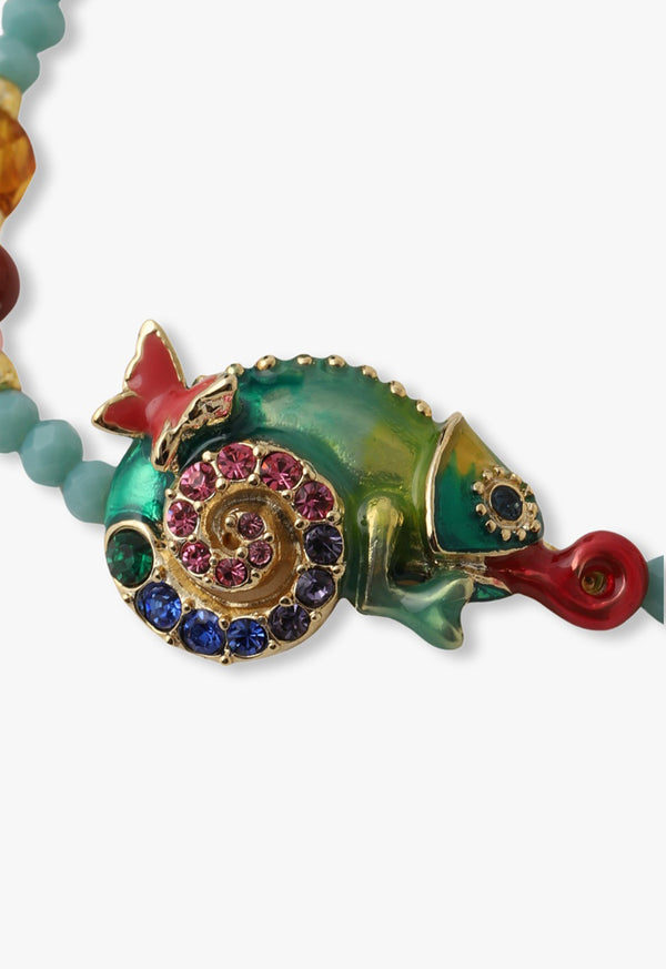 Chameleon motif bracelet