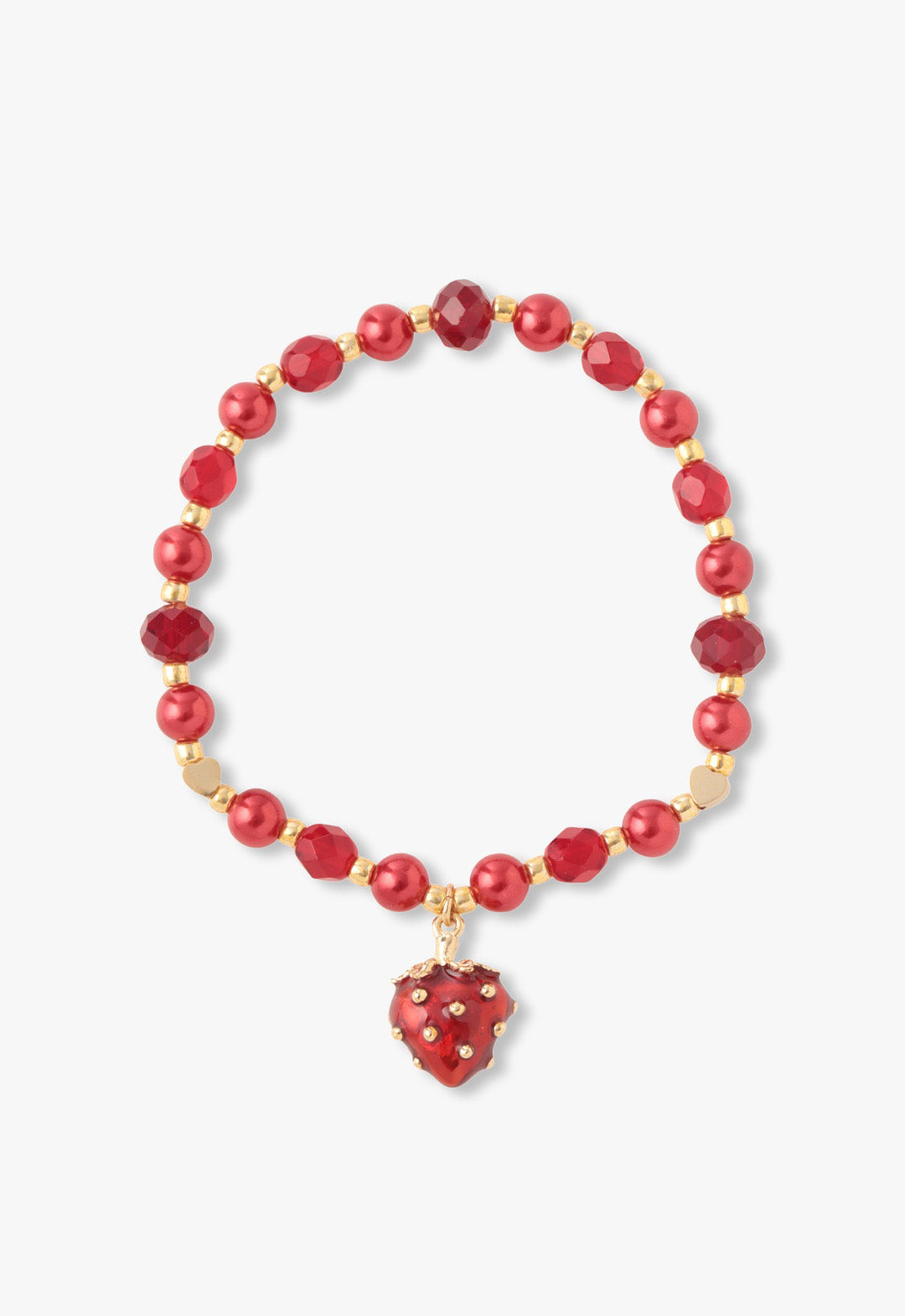 Strawberry motif bracelet