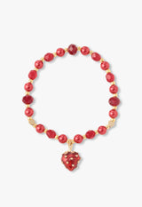 Strawberry motif bracelet