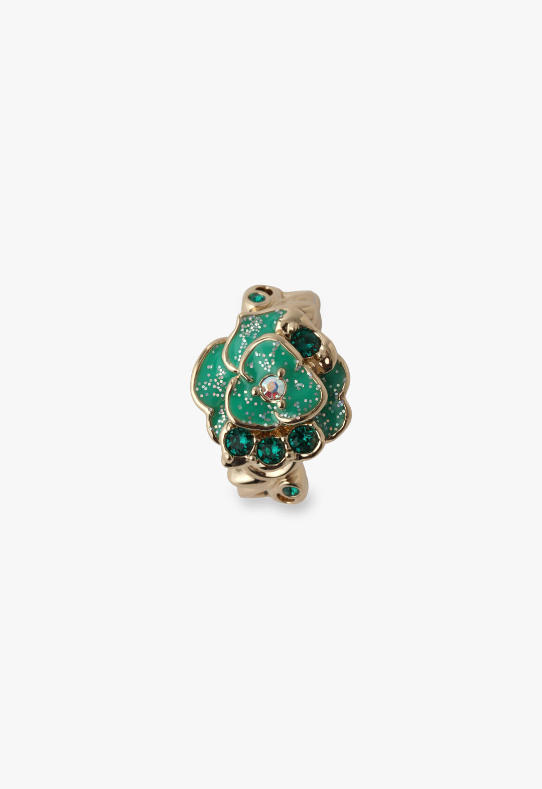 [Limited Edition BOX Item] Birthstone Color <May Emerald> Necklace & Ear Cuff Set