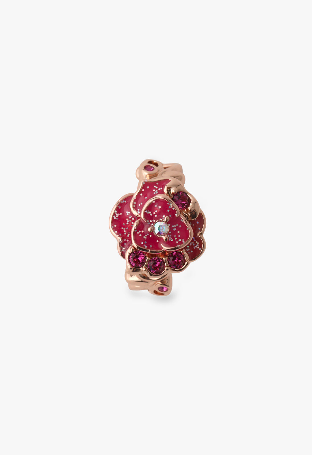 [Limited Edition BOX Item] Birthstone Color <July Ruby> Necklace & Ear Cuff Set