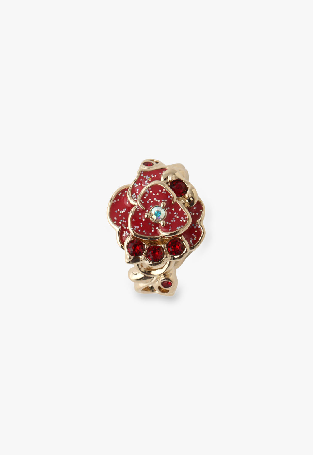 [Limited Edition BOX Item] Birthstone Color <January Garnet> Necklace & Ear Cuff Set