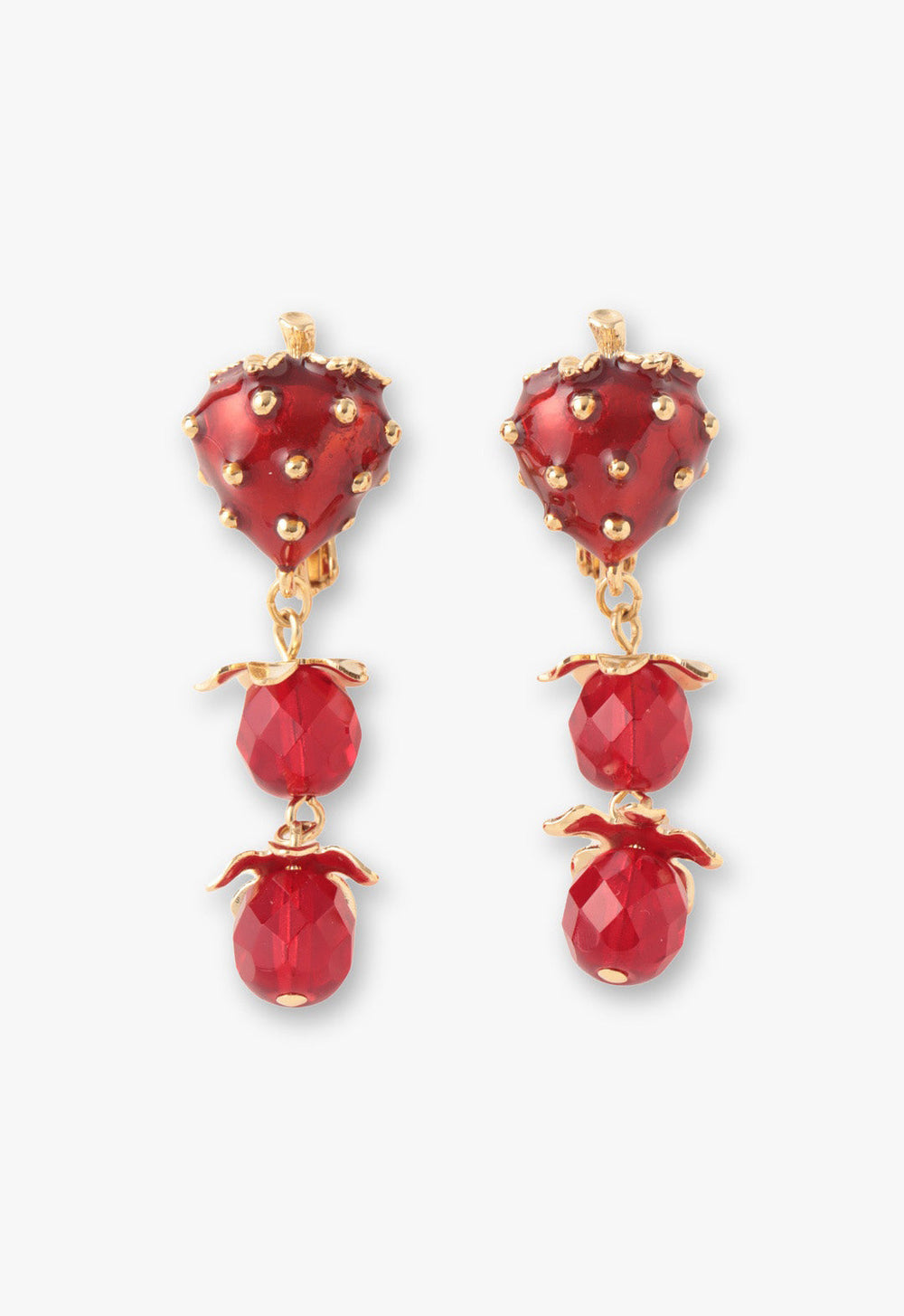 【ANNA SUI】即対応 いちごモチーフ スウィングイヤリング Strawberry Motif Swing Earrings – アナ スイ ジャパン 公式