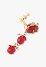 Strawberry Motif Swing Earrings