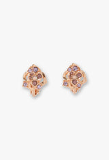 Rose motif earrings 2