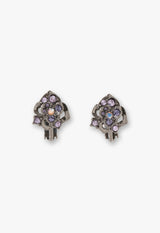 Rose motif earrings 2