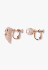 Mini pig motif earrings