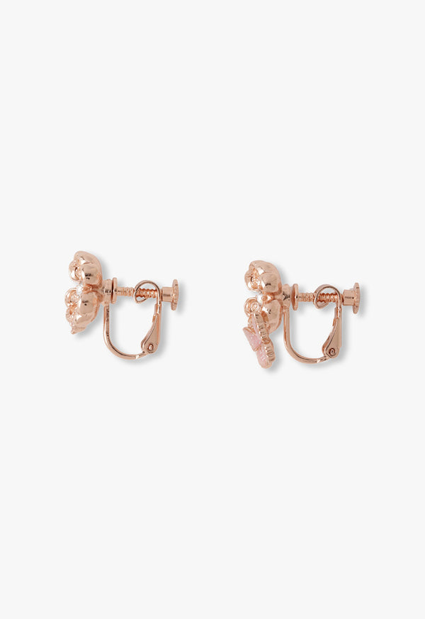 Clover motif earrings