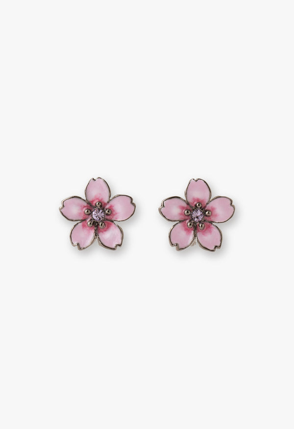 Cherry Blossom Motif Earrings