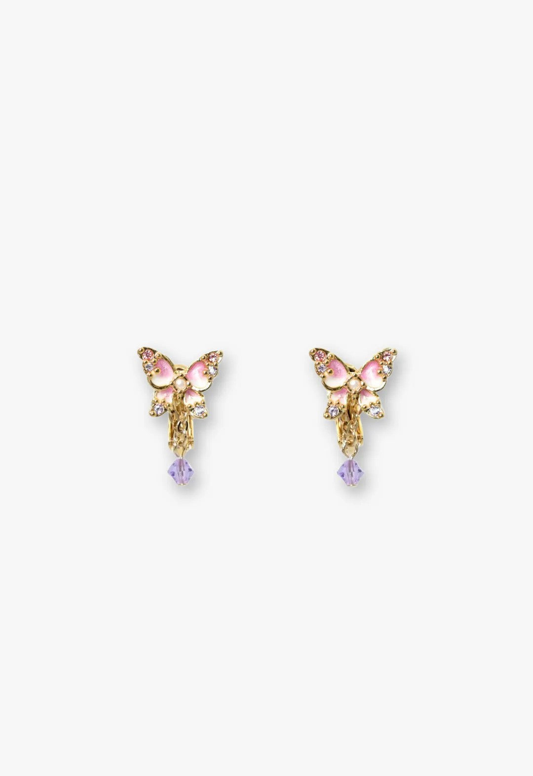 Butterfly motif earrings