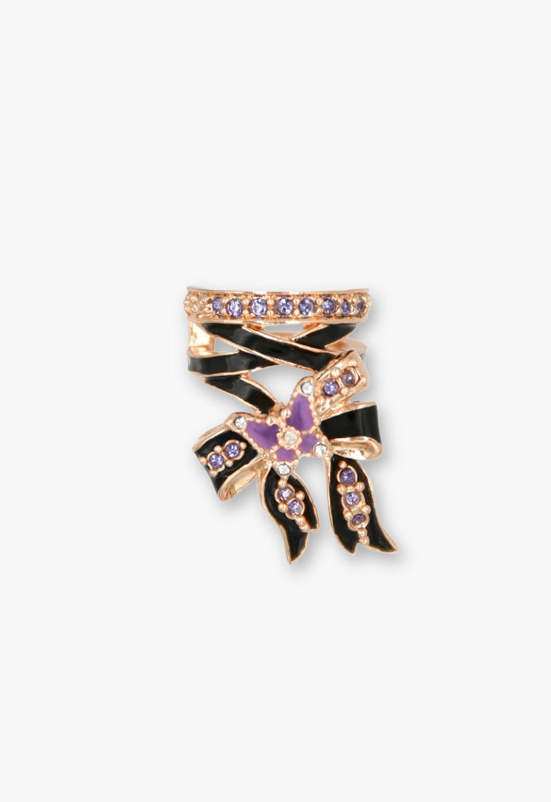 Ribbon motif ear cuff