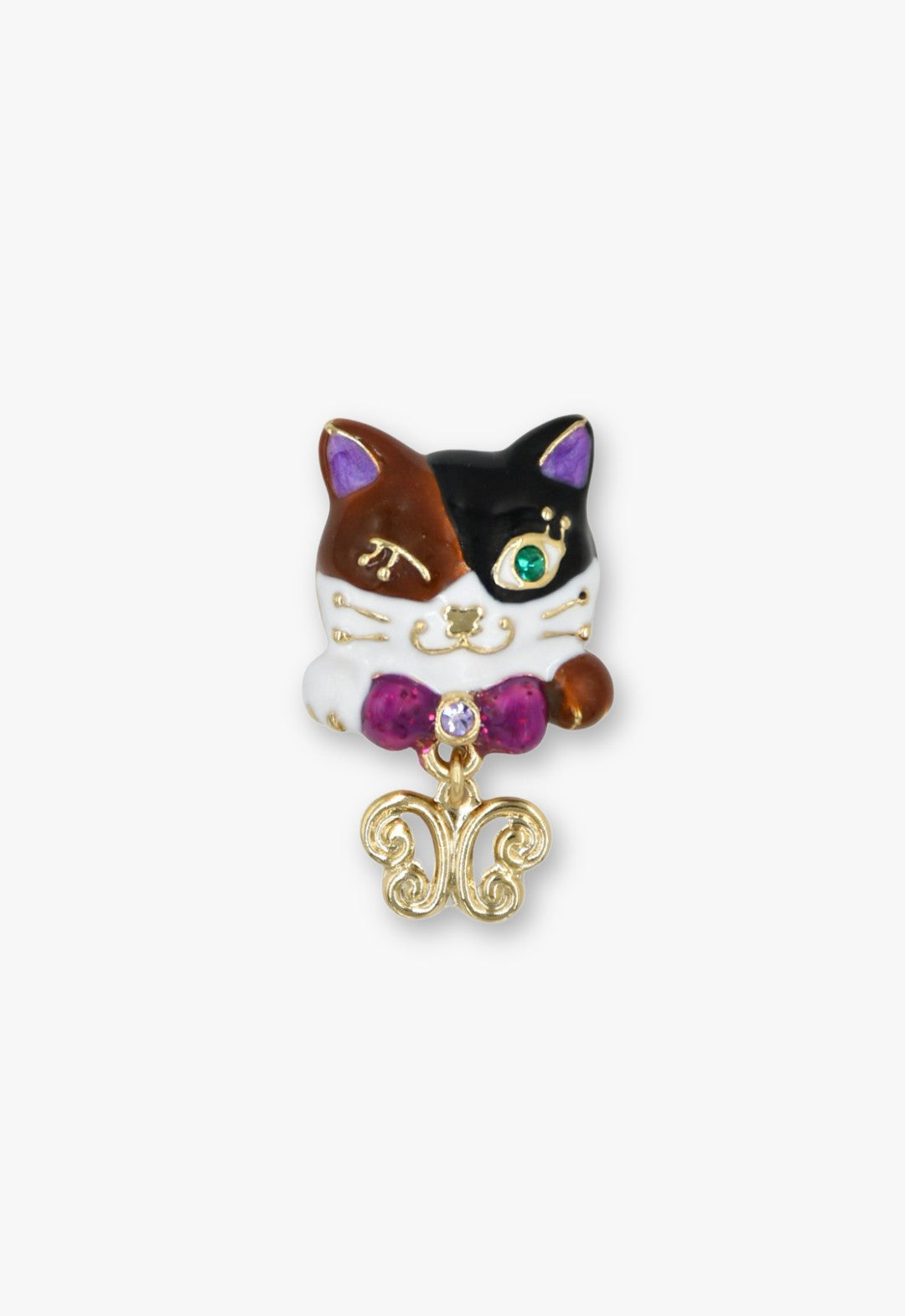 ☆苺とsweets猫ちゃんイヤリング☆A アナ スイ（ANNA SUI）三毛ティティモチーフ イヤリング | ねこ 猫 ギフト