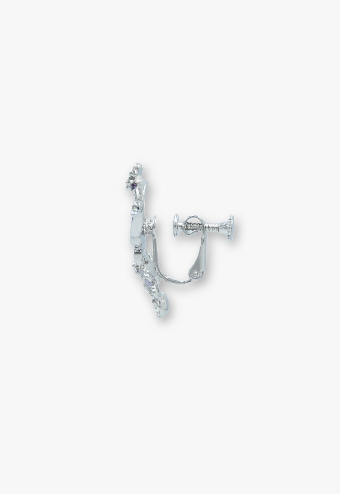 蝶 小花モチーフ イヤリング