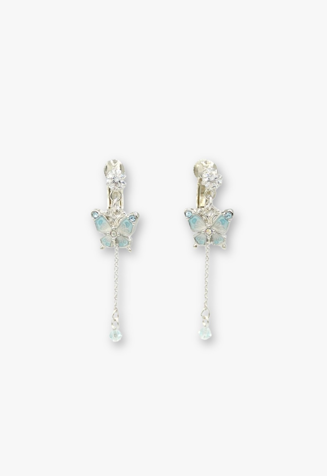 butterfly motif earrings