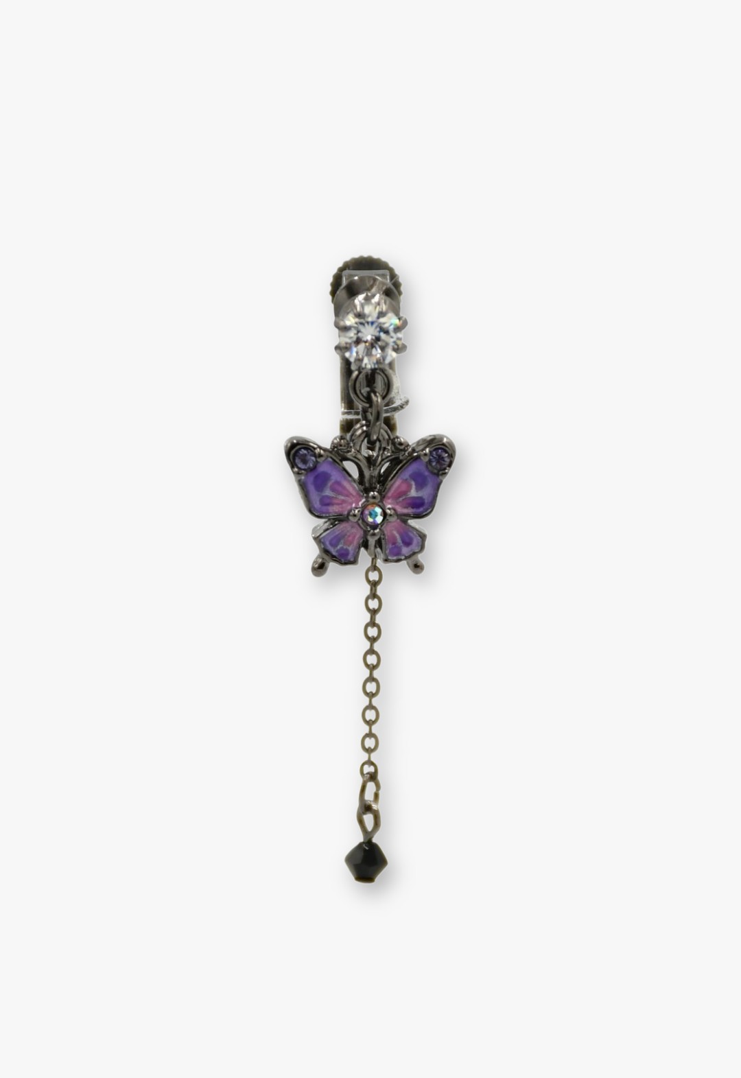 butterfly motif earrings