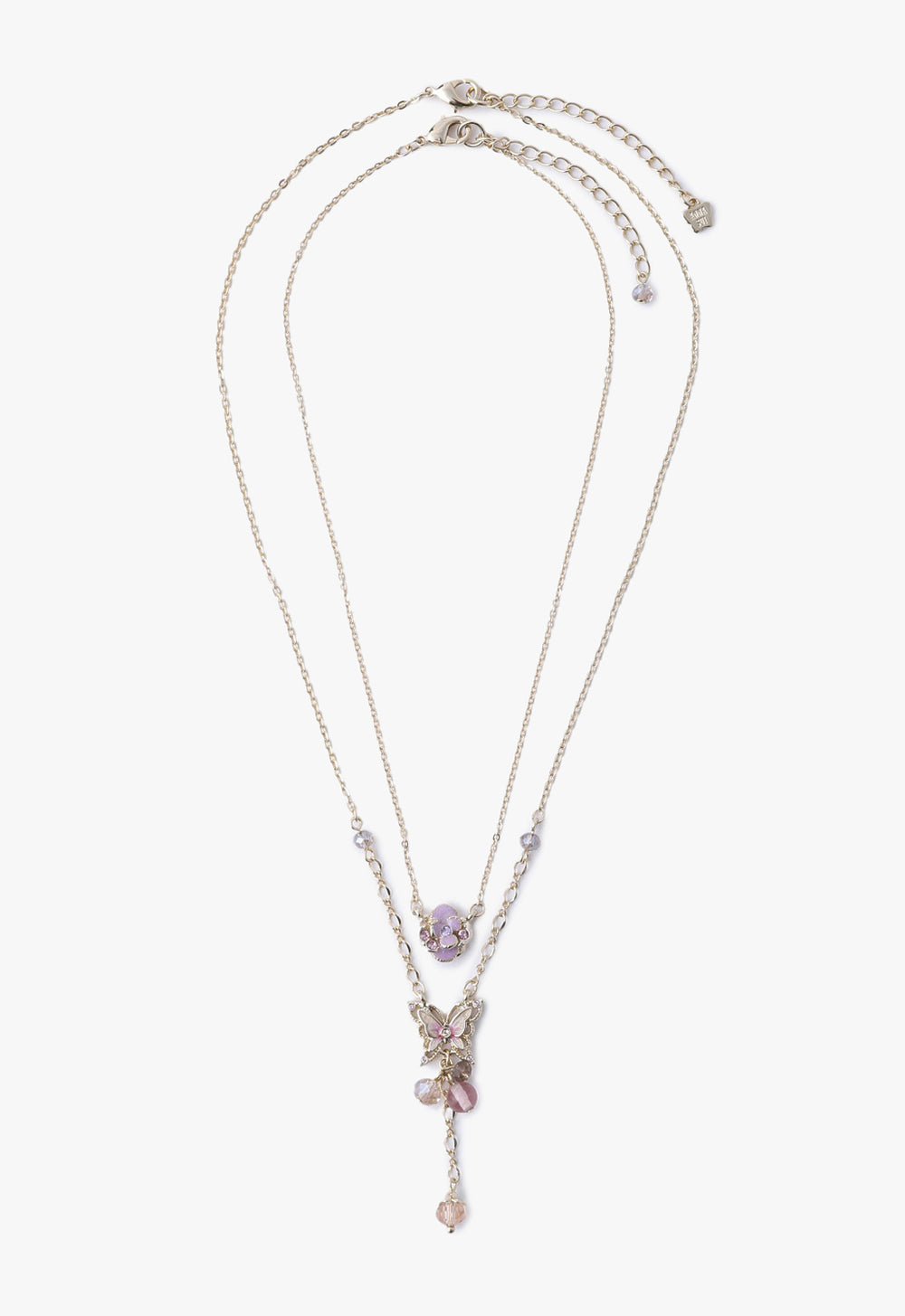 Butterfly rose motif two-piece set necklace two – アナ スイ ジャパン 公式ウェブストア