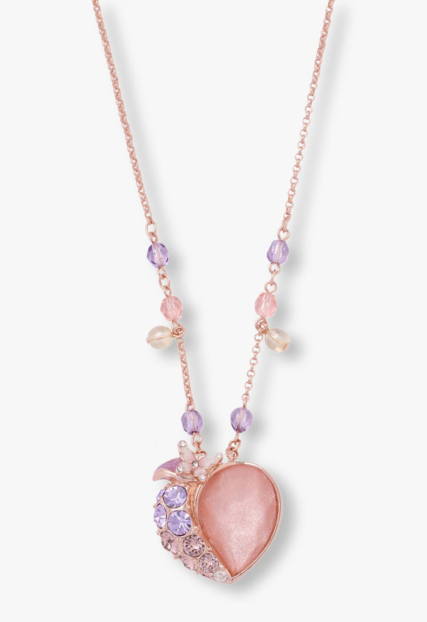 Peach motif necklace