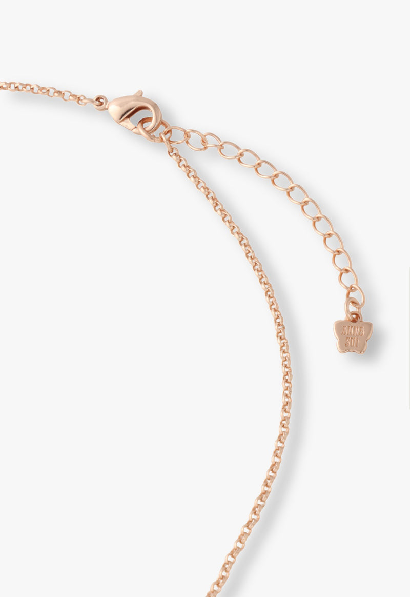 Peach motif necklace