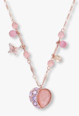 Peach motif necklace