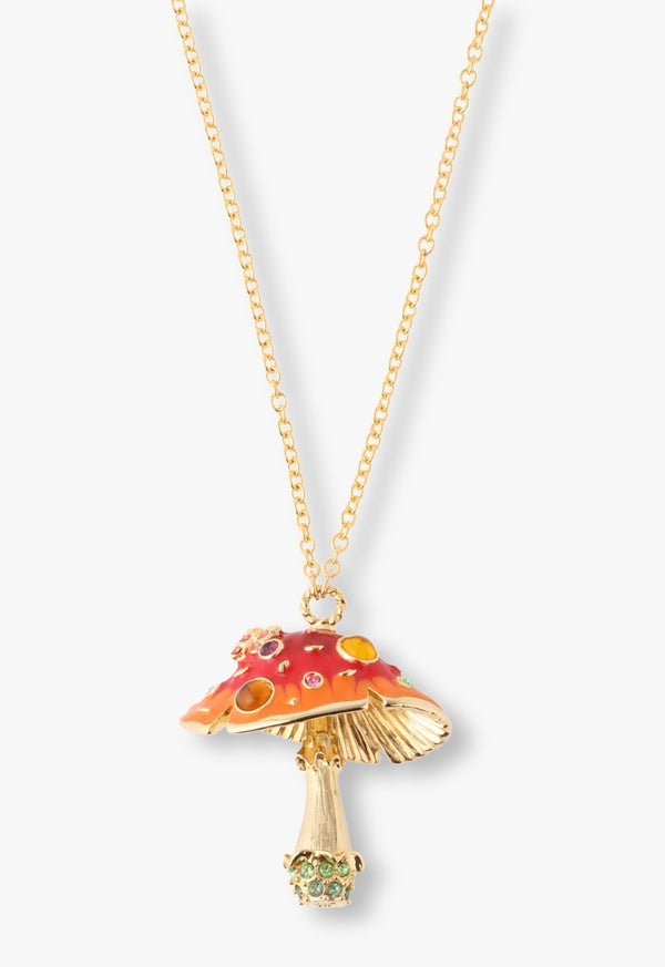 Mushroom motif necklace