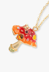 Mushroom motif necklace