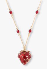 Strawberry motif necklace