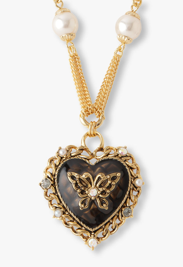 Heart motif necklace