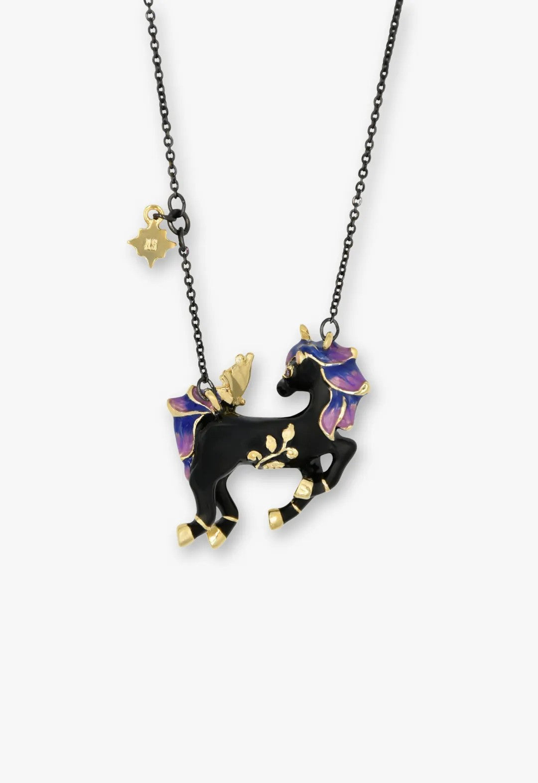 Unicorn motif necklace