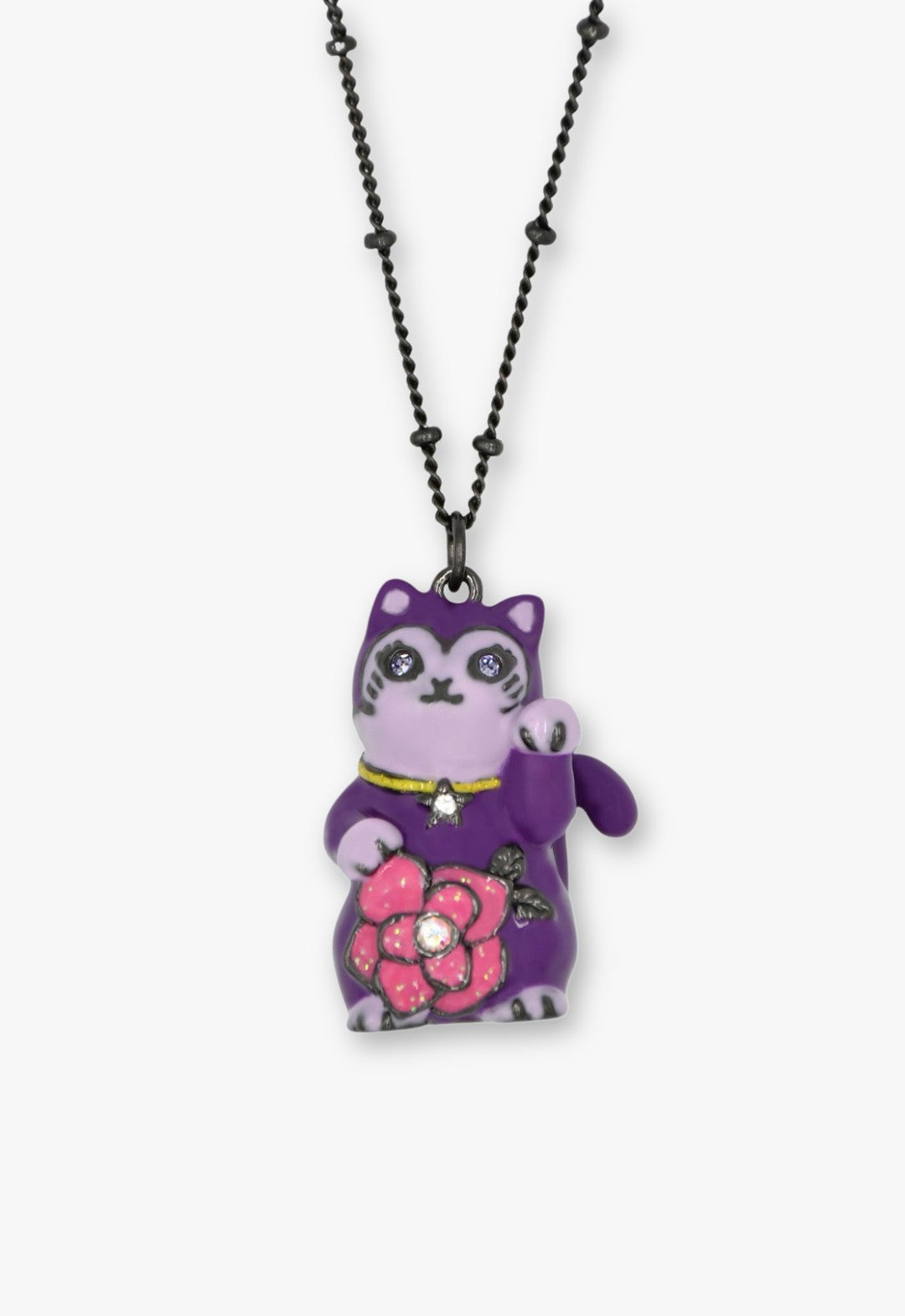Maneki-neko motif necklace