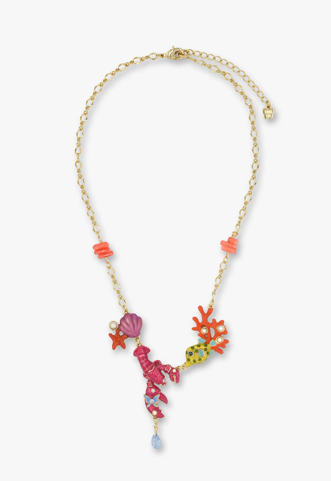 Sea creature motif necklace