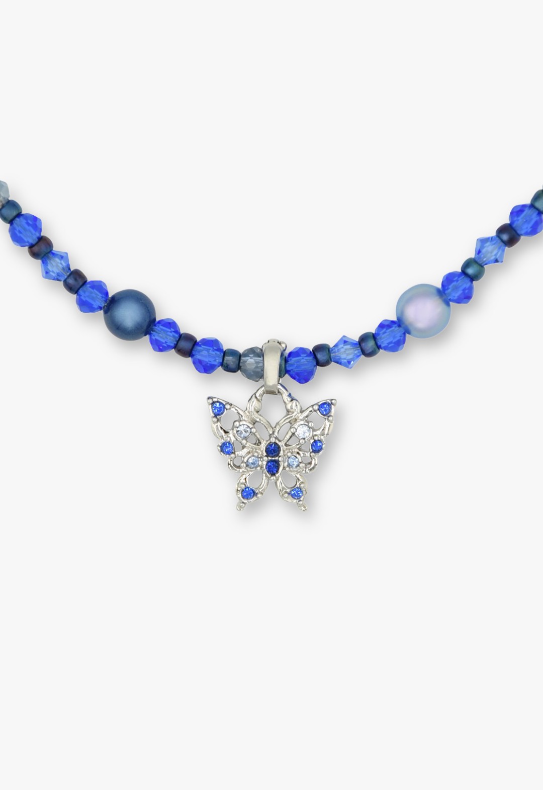 バタフライモチーフ ショート ネックレス