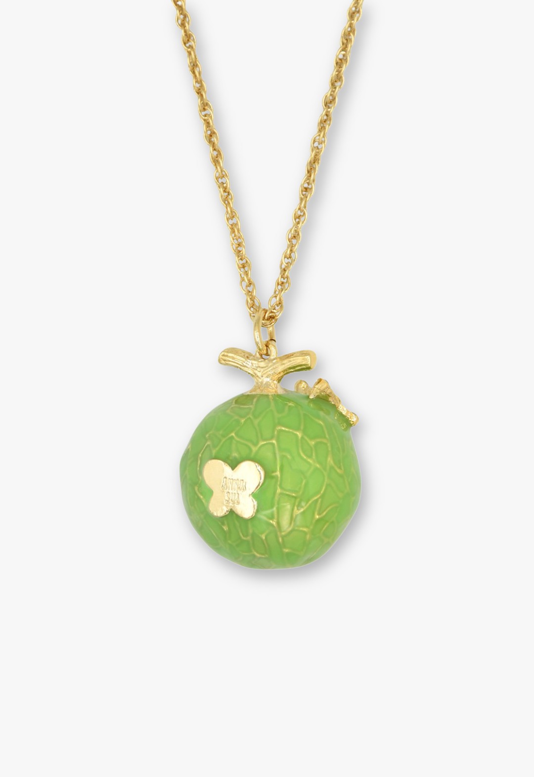 Melon motif necklace